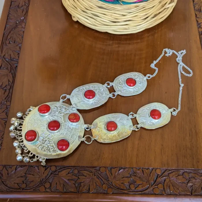 Shahi Kasaba | Kashmiri Traditional Cap with Jewelry - Image 3