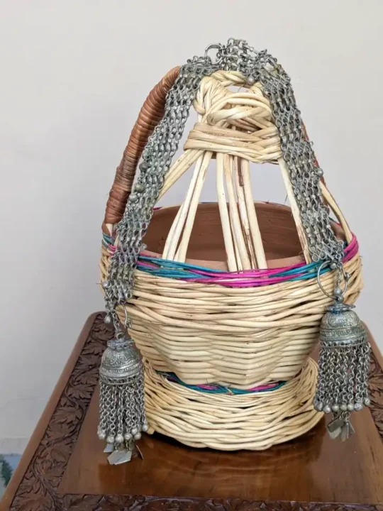 Kashmiri Over-the-Head Heritage Kanavaji | Traditional Handmade Long Earrings