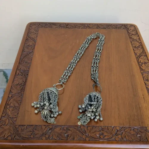 Vintage Kashmiri Kanavaji Earrings | Handcrafted Traditional Overhead Jewelry