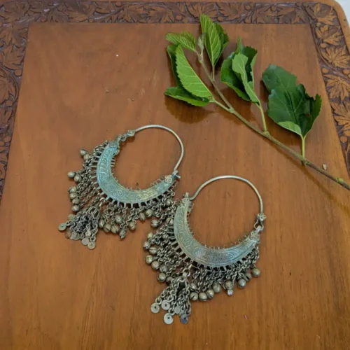 Traditional Kashmiri Bali Earrings | Vintage Hoop-Style Ethnic Jewelry