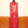 Kashmiri 2pc Maroon Summer Cool Aari Work Suit | Dal Jheel Collection