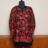 Black Chinar Front Back Aari Work Kashmiri Short Kurti - Lal Bazaar Collection