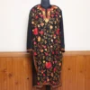 Kashmiri Aari Embroidered Black Georgette Kurti with Full Work - Gulbanoo Collection