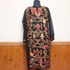 Beautiful Black Kashmiri Georgette Kurti with All-Over Aari Design – Gulbanoo Collection