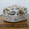 Roshan Kul Soft Toosha Creamy Cap with Kashmiri Aari Embroidery