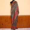 Luxe Jamawar Original Kashmiri Silk Kani Saree | Green | Gul E Nargis