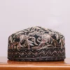 Boni-Chakal Toosha Cap in Black with Traditional Aari Embroidery