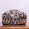 Shaam-i-Shehr Blue Aari Embroidered Toosha Cap of Kashmir
