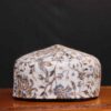 Khwabgah Light Grey Aari Worked Cap in Toosha Fabric