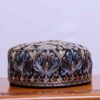 Bagh-i-Noor – Elegant Kashmiri Black Toosha Cap with Aari Work