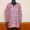 Grey Color Chinar Front Back Aari Work Kashmiri Short Kurti - Lal Bazaar Collection