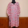 Chinar Front Back Aari Work Pinkish Kashmiri Kurti - Lal Bazaar Collection
