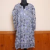 White Chinar Front Back Aari Work Long Kashmiri Kurti - Lal Bazaar Collection
