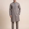 Sozni Embroidered Kurta Pyjama in Ruby Cotton – Unstitched
