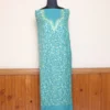 Dark Sea Green 2PC Kashmiri Cotton Suit | All Over Jaal Badami Aari Embroidery | Dal Jheel Collection