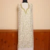 Cream 2PC Kashmiri Cotton Suit | All Over Jaal Badami Aari Embroidery | Dal Jheel Collection