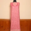 2PC Kashmiri Pinkish Cotton Suit | All Over Jaal Badami Aari Embroidery | Dal Jheel Collection