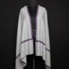 Grey Pure Pashmina Stole with Sozni Border & Motif – Hand-spun & Handwoven | Kashmiri Embroidered Luxury Wrap