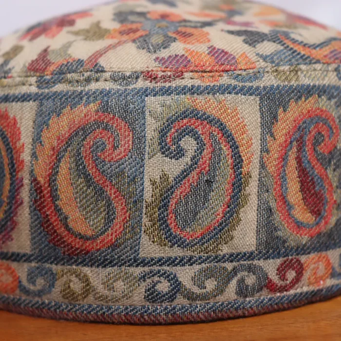 Beige Gulshan-e-Saif Badaam Kani Cap - Image 2