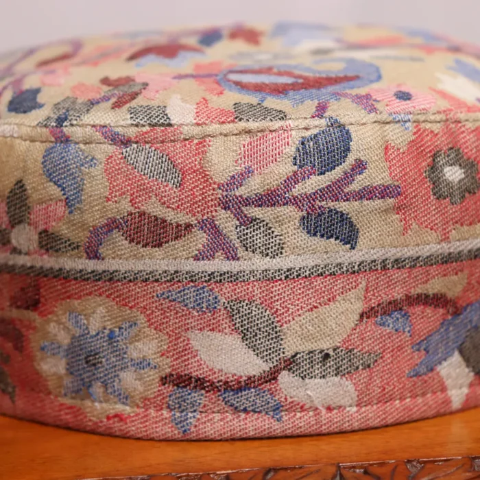 Shaam-i-Kani Kashmiri Cap in Multicolour Kani Design - Image 2