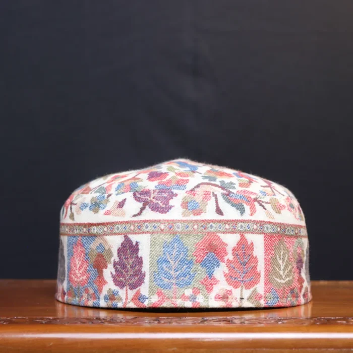 Safar-e-Chinar Kashmiri White Kani Cap
