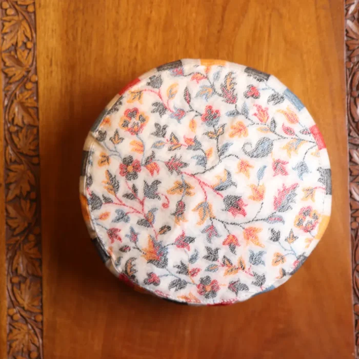 Waraq-e-Chinar White Kashmiri Kani Cap - Image 3