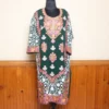 Elegent Green Heavy Georgette Front Back Aari Embroidered Kurti  -Dal Jheel Collection
