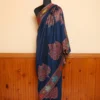Luxe Kashmiri Kani Silk Saree | Original Jamawar Chinar Booyn  | Blue