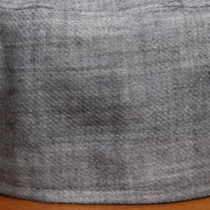 Yusuf Kashmiri Dark Grey Plain Toosha Cap - Image 2