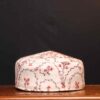 Asar Mahal White Toosha Cap with Hand Sozni Embroidery