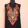 Black 2PC Summer Cool Unstitched Fabric with Kashmiri Aari Embroidery - Zikrejaan Collection