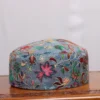 Nazaakat Grey Kashmiri Toosha Cap with Delicate Kalamkari Detail