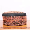 Sheherzaadi Black Sozni Embroidered Toosha Cap