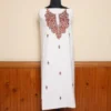 2PC White Paper Machie Hand Sozni Suit | Sonmarg Collection