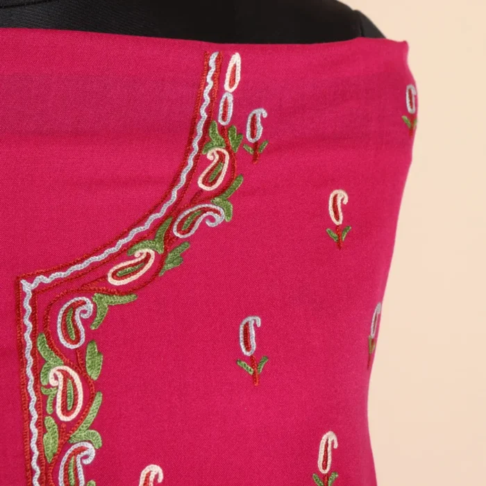 2PC Hot-Pink Hand Aari Embroidered Suit | Sonmarg  Collection - Image 3