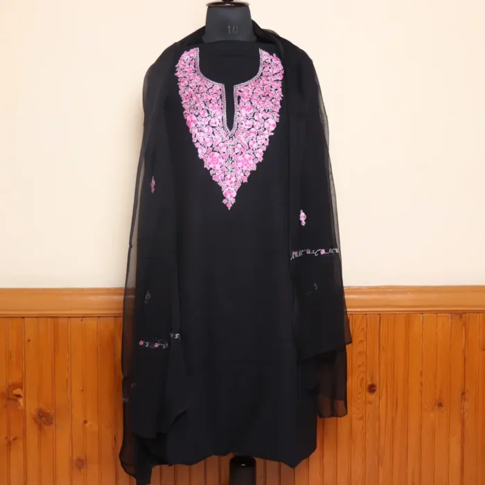 3PC Hand Sozni Paper Machie Suit | Sonmarg Collection