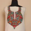 Womens White 2PC Kashmiri Handwork Aari Suit - Zikrejaan Collection