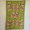 Kashmiri Green Chain Stitch Wall Hanging with Floral Detail