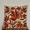 Kashmiri Crewel Cushion Cover with Traditional Chinari Design | 16x16 - Set of 2