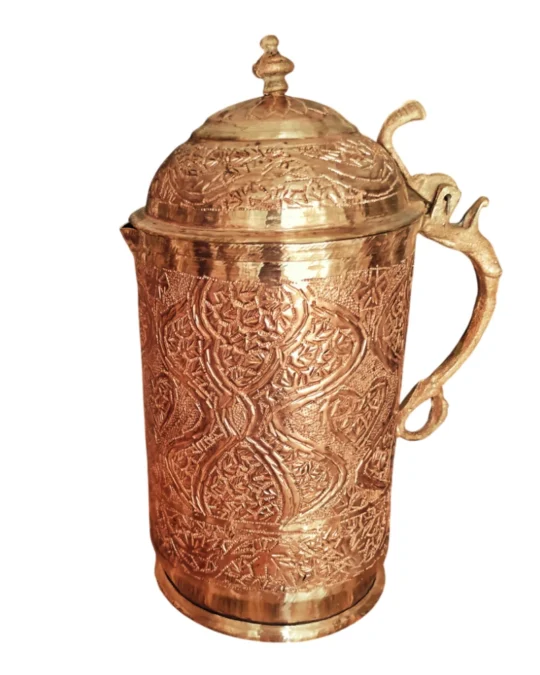 Pure Copper Hand Engraved Jug