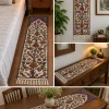 Elegant Chain Stitch Embroidered Runner on Dusooty Cotton – Kashmiri Hand Craft (4×1 ft)