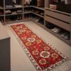 Dusooty Cotton Kashmiri Table Runner with Delicate Chain Stitch Detailing (4×1 ft)