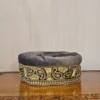 Habba-Noor Grey Kashmiri Kids Tilla Embroidered Cap - Lokchaar