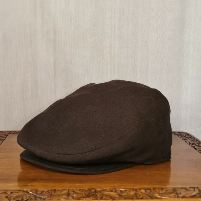 Kashmiri Classic Brown Golf Cap in Terrywool