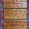Handmade Nameplate in Kashmiri Walnut Wood Carved for Home, Office, etc Entrance Outdoor
