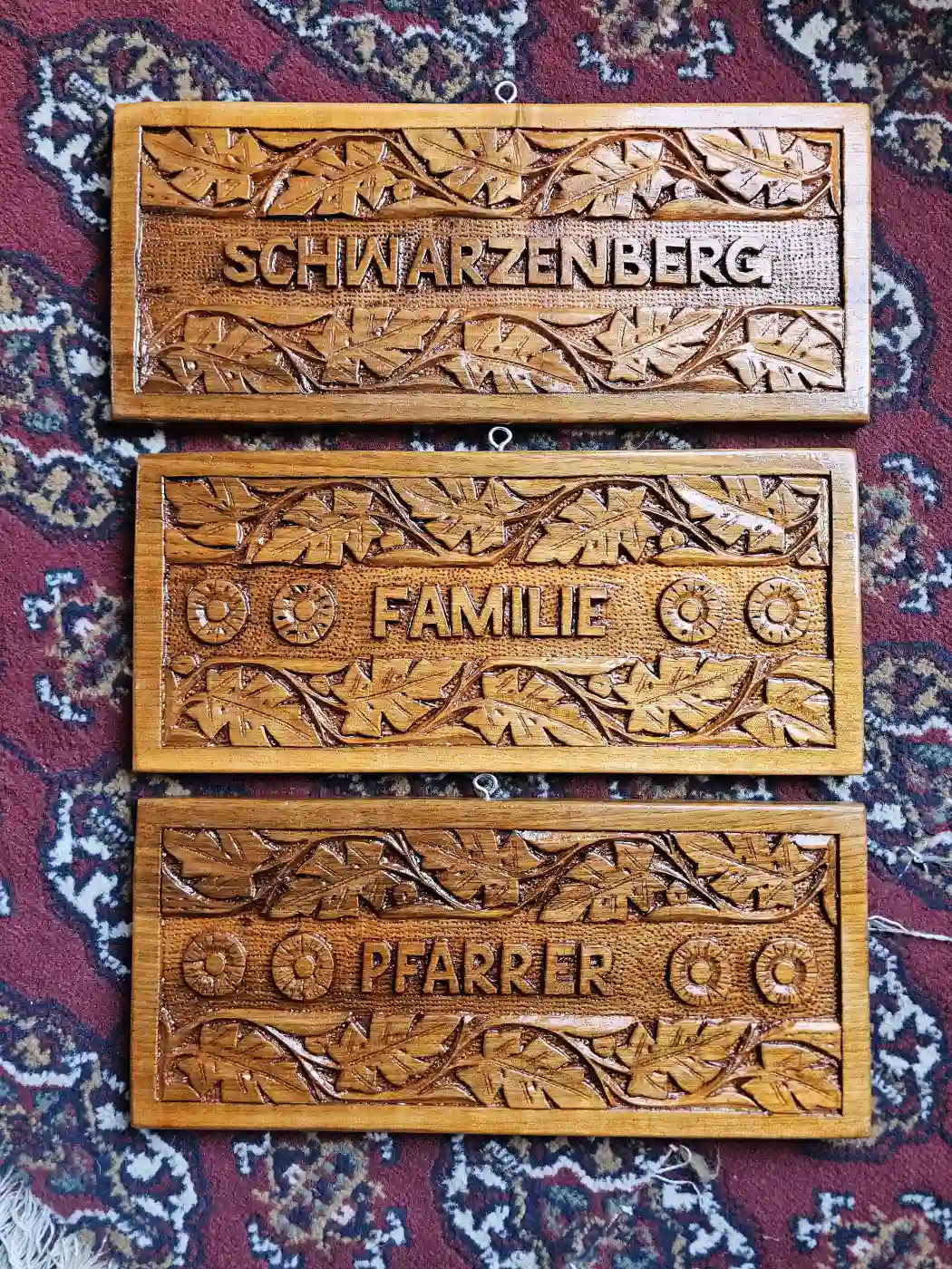 Handmade Nameplate in Kashmiri Walnut Wood Carved for Home, Office, etc Entrance Outdoor