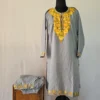 Kashmiri Dark Grey Kurta Set with Aari Embroidery - Falaq