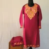 Maroon Kashmiri Kurta Set with Aari Embroidery - Falaq