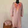 Light Pink Kashmiri Kurta Set with Aari Embroidery - Falaq