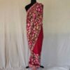 Kashmiri Red Chinar Saree with Multi Ari Work | Lal Bazaar